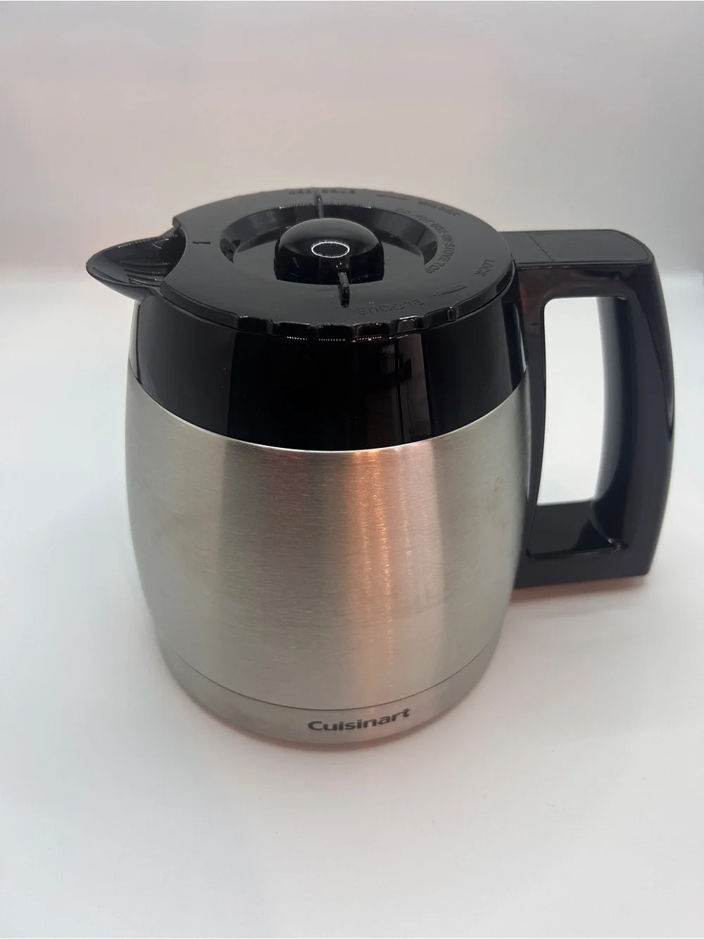 Cuisinart Stainless Steel 10 Cup Carafe with Black Handle & Lid